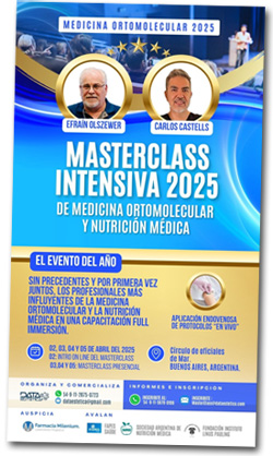 Masterclass Intensiva 2025 de Medicina Orthomolecular y Nutrición Médica