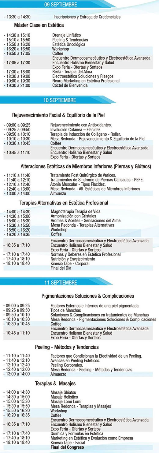 CONGRESO PERUESTHETIC