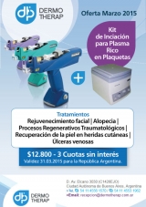 Promocin marzo de Dermotherap: kit de iniciacin para Plasma Rico en Plaquetas